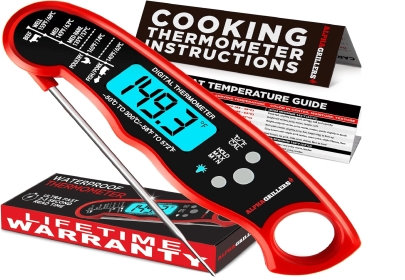 Meat Thermometer Digital â€“ Instant Read Food Thermometer for Cooking & Grilling â€“ Professional Kitchen Gift for Men, Dad & Mom