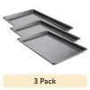 (3 pack) PRO Nonstick Steel Baking Sheet, 17" x 11", Gray