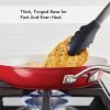 Hard Anodized 12.25 Inch Ceramic Nonstick Frying Pan, Oven Safe to 500Â°F, Empire Red