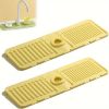 2Pcs Kitchen Sink Splash Guard - Silicone Faucet Handle Drip Catcher Tray Behind Faucet